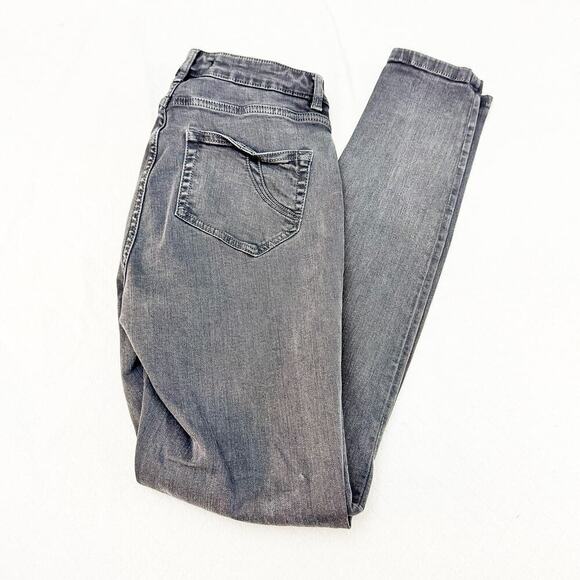 Maje H14 Agripine Charcoal Gray Slim Fit Denim Skinny Jeans Size 36 US 24 - Picture 9 of 9